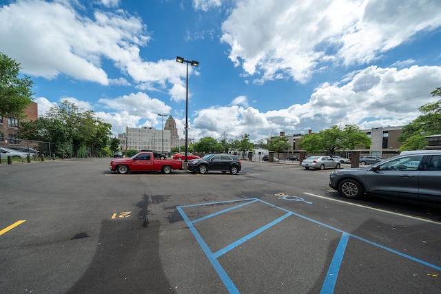 view of uncovered parking lot