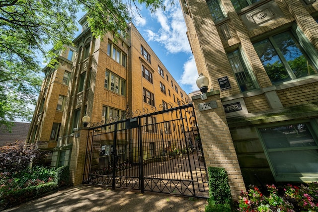 exterior space with a fenced front yard