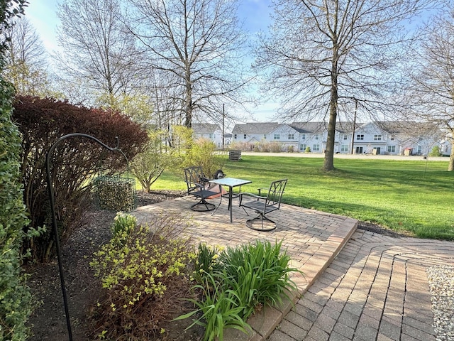 1085 Melrose Ct, Saline, MI 48176 - view of property's community with a residential view, a yard, and a patio