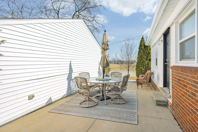 view of patio / terrace with outdoor dining area