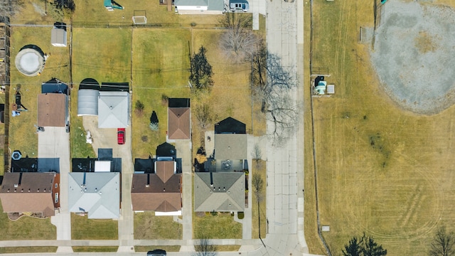 drone / aerial view with a residential view