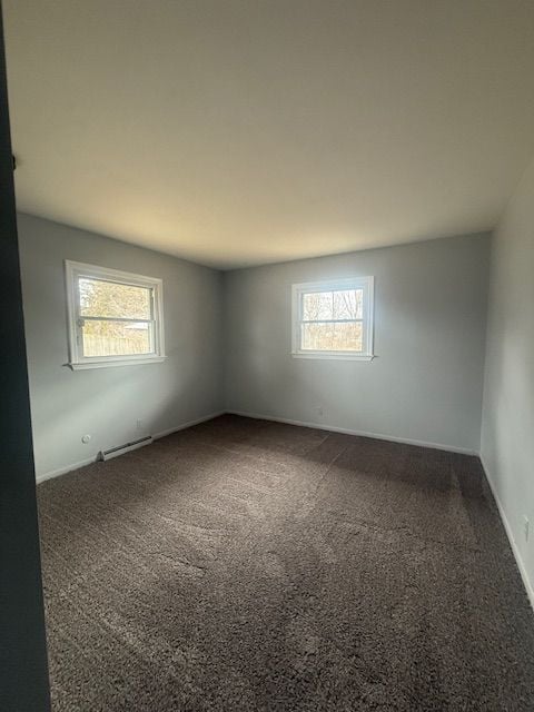 view of carpeted empty room