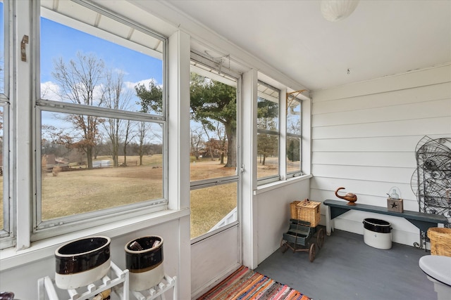 view of sunroom