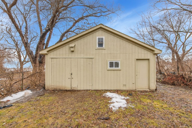 view of outbuilding featuring an outbuilding