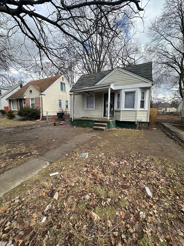 view of bungalow