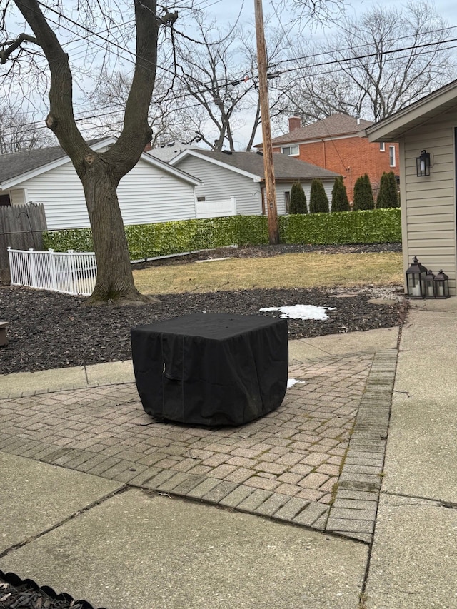 view of patio / terrace with fence