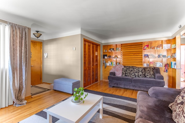 living room featuring wood finished floors