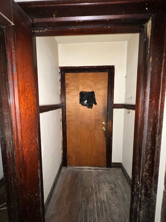 3674 Mount Elliott St, Detroit, MI 48207 - interior space with baseboards and wood finished floors