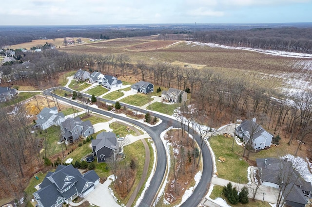 aerial view featuring a residential view