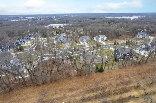 bird's eye view featuring a residential view