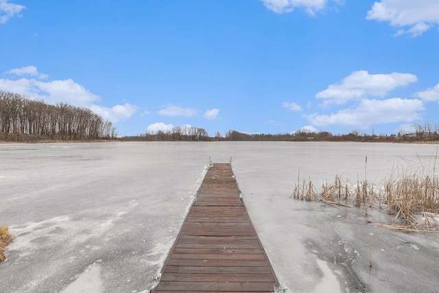 view of dock