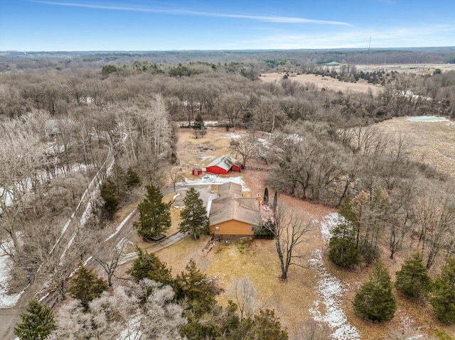 bird's eye view featuring a rural view