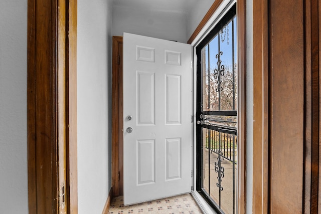 view of doorway to outside