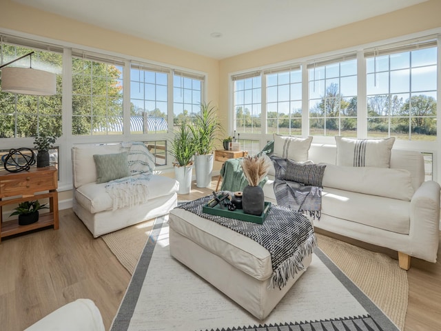 view of sunroom