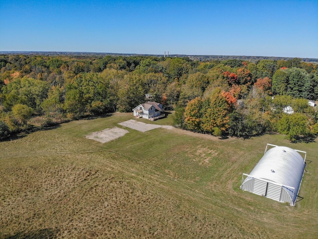 aerial view with a view of trees