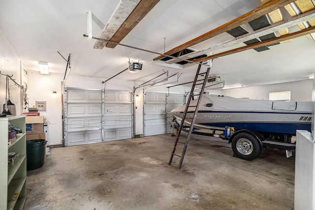 222 Crockett Dr, Quincy, MI 49082 - garage with a garage door opener