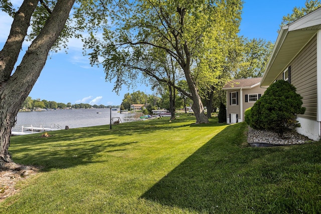 222 Crockett Dr, Quincy, MI 49082 - view of green lawn with a water view