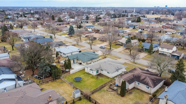 birds eye view of property featuring a residential view