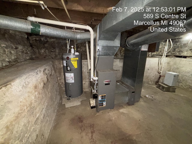 utilities featuring water heater