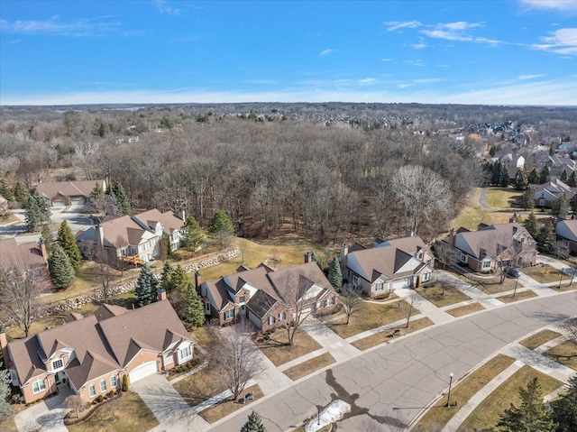 drone / aerial view featuring a residential view