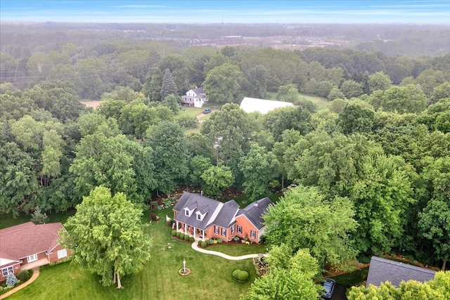 aerial view with a view of trees