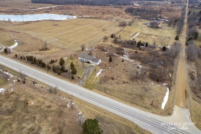 drone / aerial view featuring a rural view