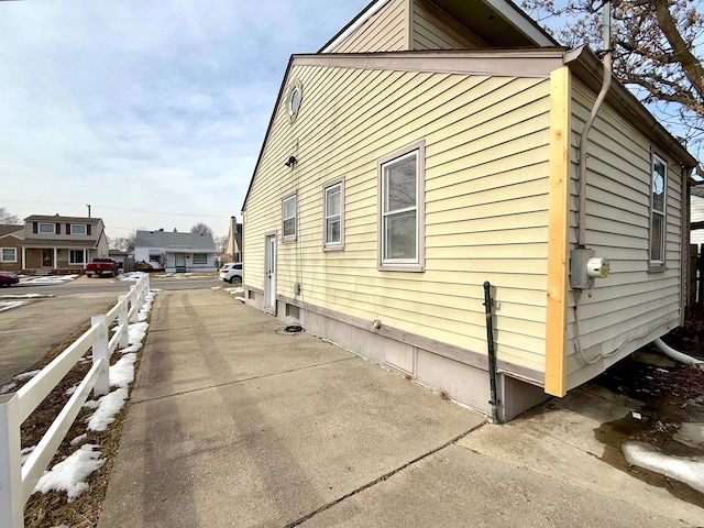 view of side of property