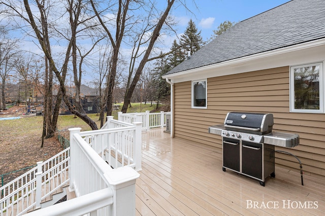 deck with grilling area