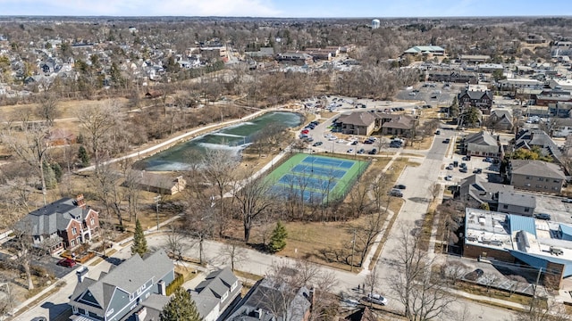 drone / aerial view featuring a residential view