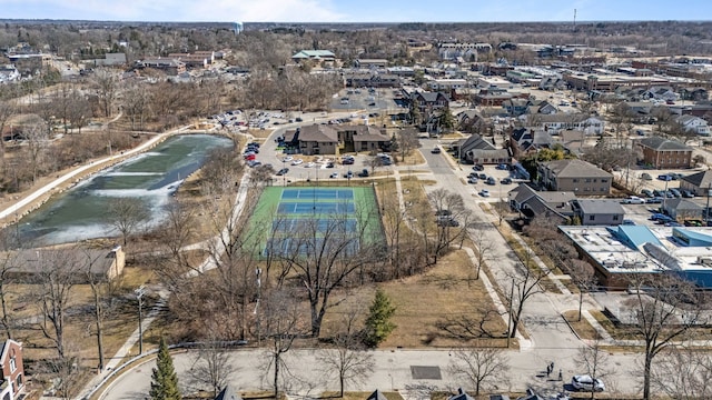 aerial view featuring a residential view