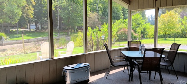 view of sunroom / solarium