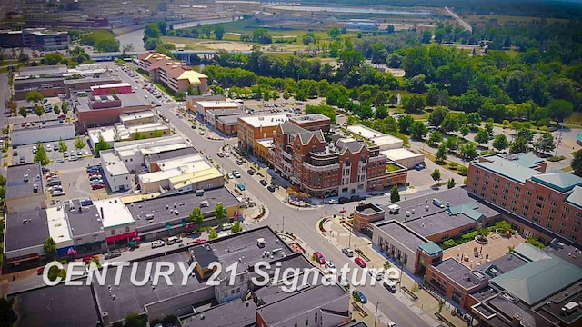 110 E Main St, Midland, MI 48640 - drone / aerial view