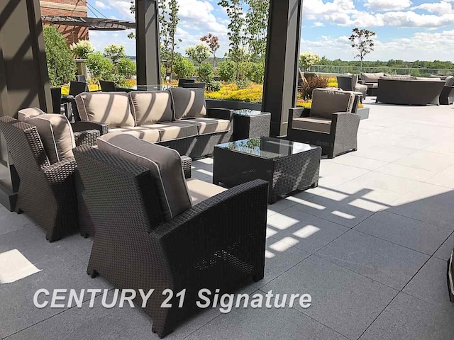 view of patio / terrace featuring outdoor lounge area