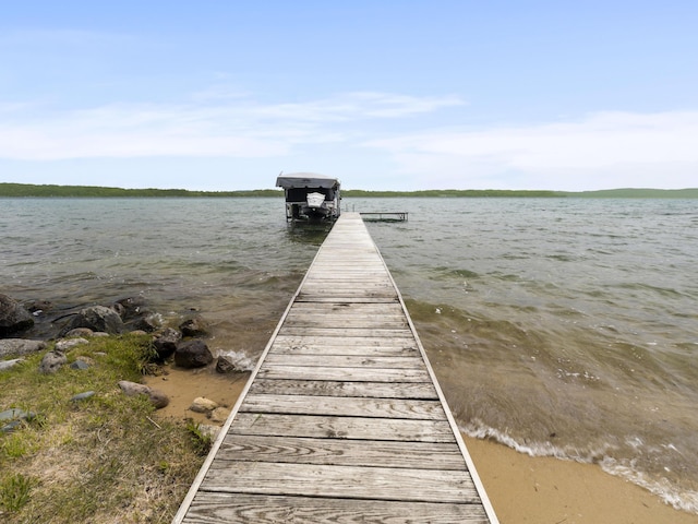 6863 Crystal Dr, Beulah, MI 49617 - dock with a water view