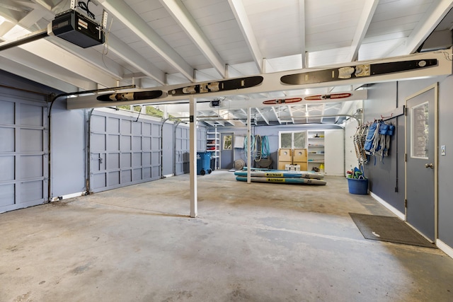 6863 Crystal Dr, Beulah, MI 49617 - garage with a garage door opener