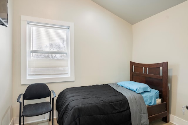 bedroom with baseboards