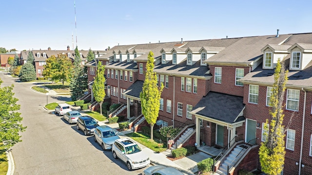 aerial view featuring a residential view