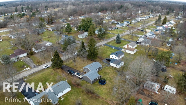 bird's eye view featuring a residential view