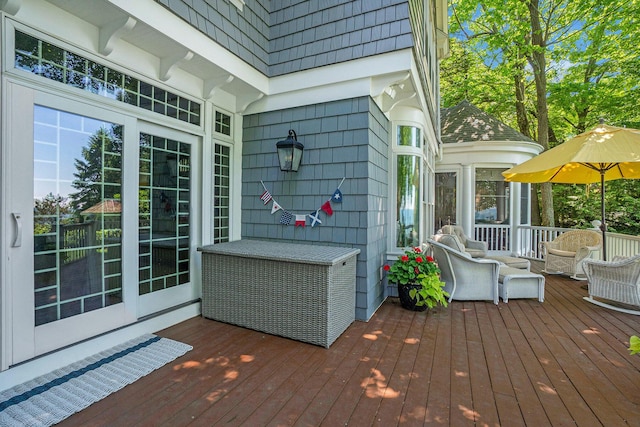 6059 Lakeshore Dr, West Olive, MI 49460 - view of wooden deck