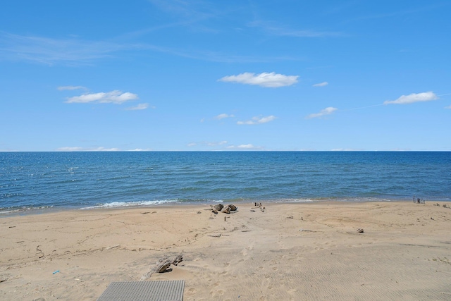 6059 Lakeshore Dr, West Olive, MI 49460 - property view of water featuring a beach view