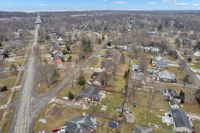 drone / aerial view featuring a residential view