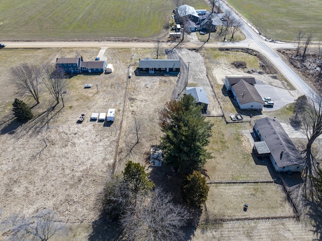 drone / aerial view featuring a rural view