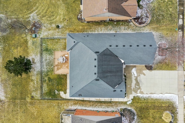 birds eye view of property