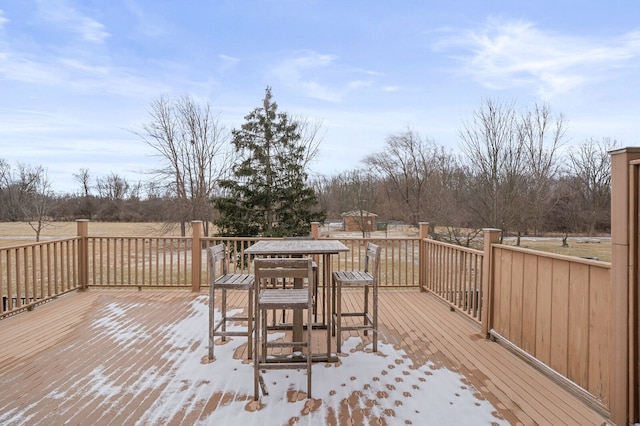 view of wooden terrace