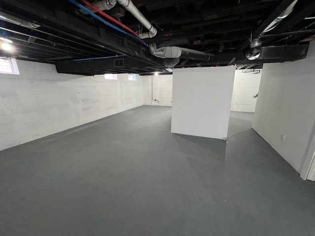 view of below grade area