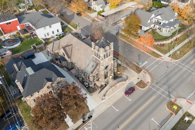 drone / aerial view featuring a residential view