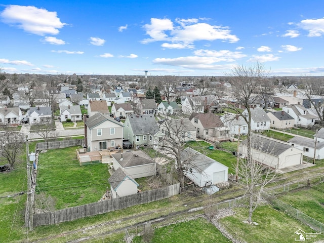 birds eye view of property featuring a residential view