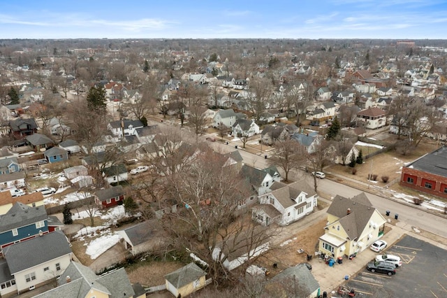 drone / aerial view featuring a residential view