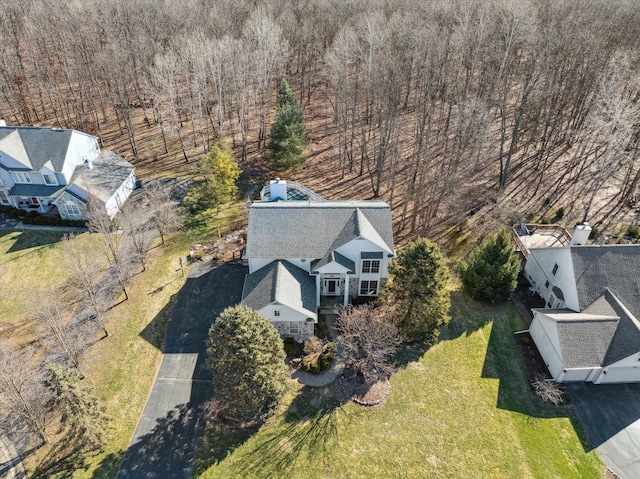 birds eye view of property