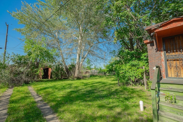 view of yard